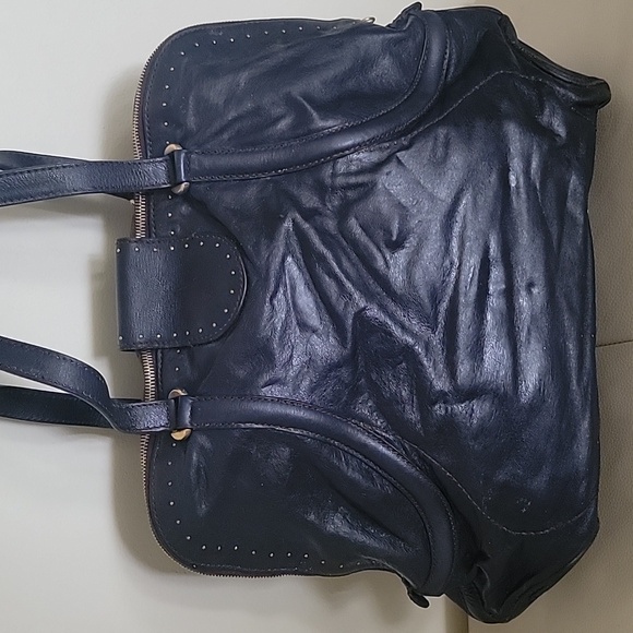 ALEXANDER MCQUEEN Vintage Navy Hand Bag - Picture 3 of 10